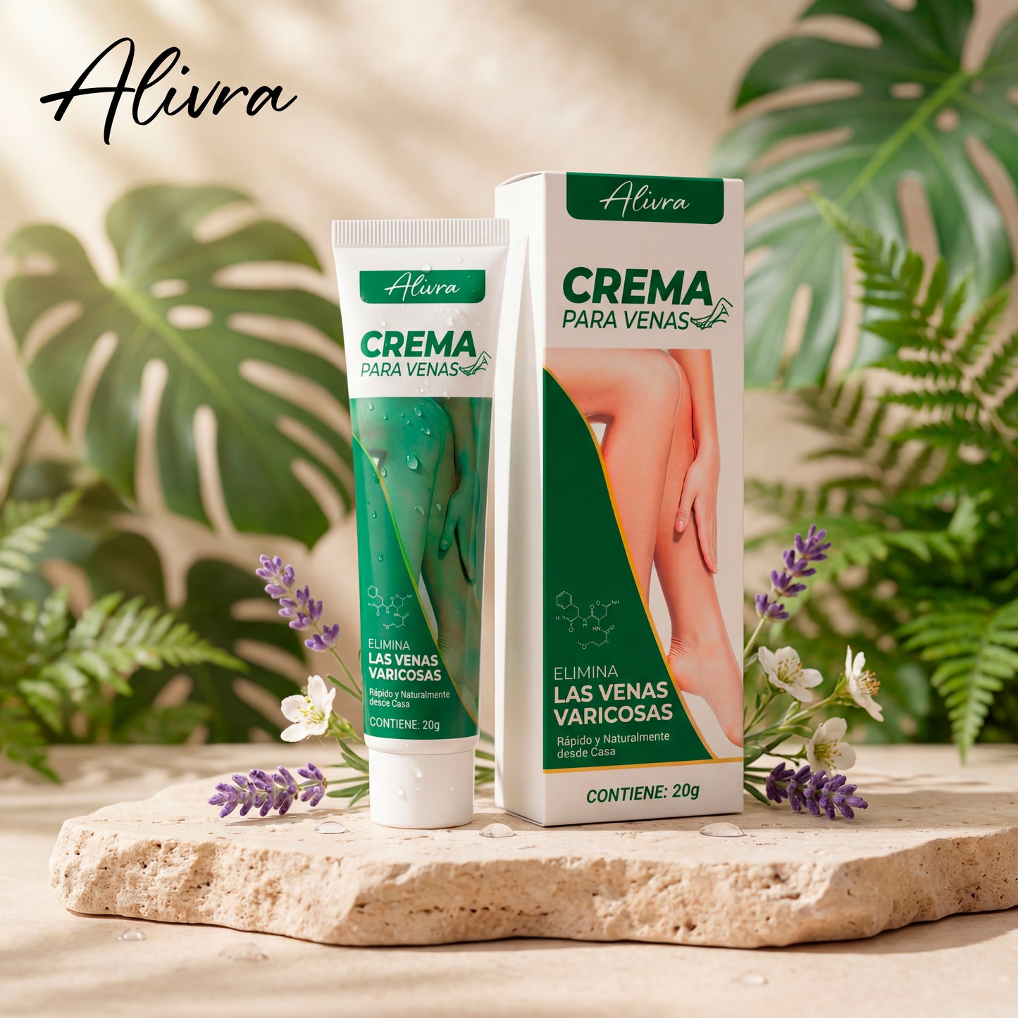 Alivra Adiós Varices, rápido y natural - Pomada Herbal