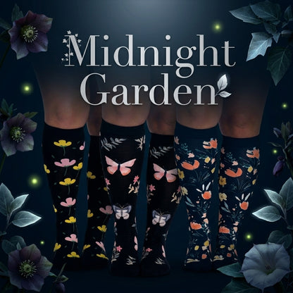 Alivra™ Calcetas de Compresión - Midnight Garden