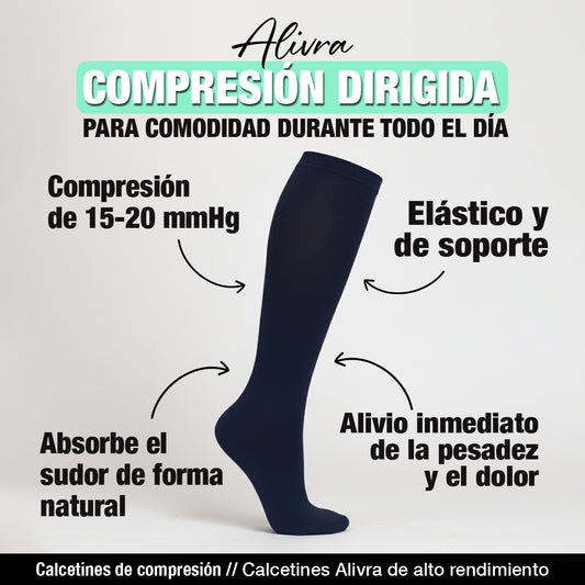 Alivra™ Calcetas de Compresión de 20-30mmHg