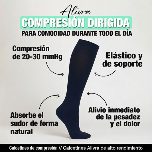 Alivra™ Calcetas de Compresión de 20-30mmHg