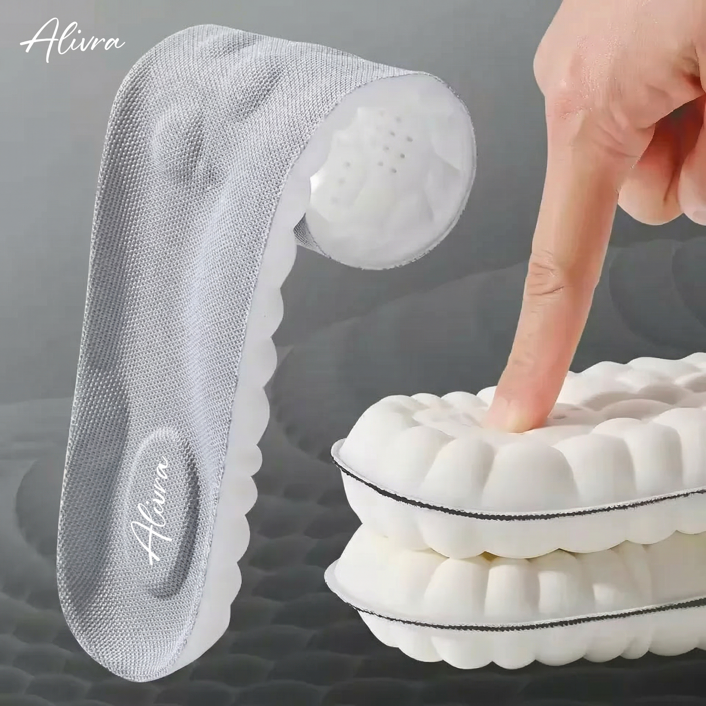Alivra - Plantillas con Soporte Anti-Fatiga de Memoria Adaptable
