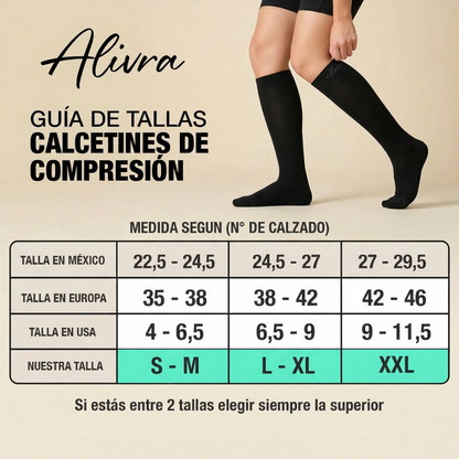Alivra™ Calcetas de Compresión de 15-20mmHg