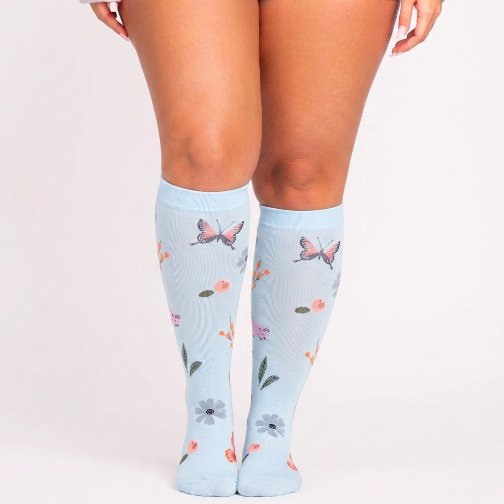 Alivra™ Calcetas de Compresión - Wildflower Edition